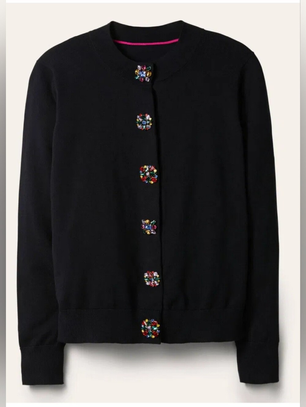 Boden Howe Embellished Button Cardigan